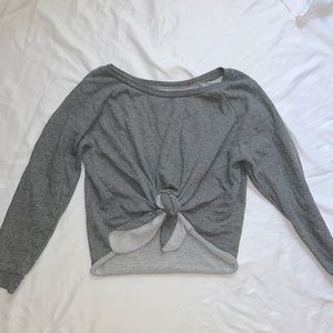 Ocean Drive gray tie sweatshirt